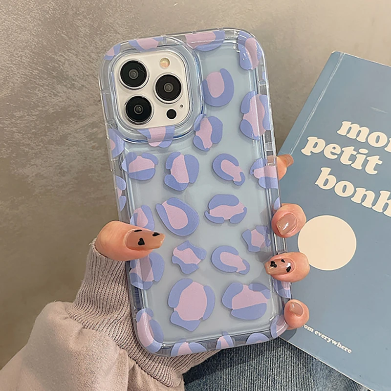 Purple Leopard Pattern Transparent Soft Phone Case For iPhone 14 12 11 13 Pro Max 14 Plus Air Cushion Protective Back Cover
Purple Leopard Pattern Transparent Soft Phone Case For iPhone 14 12 11 13 Pro Max 14 Plus Air Cushion Protective Back Cover