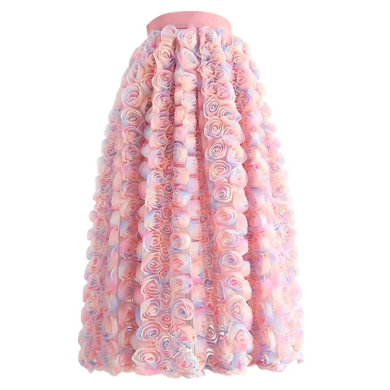 Skirt Women's Fashion High-end Rose Skirt 2022 Women's New High-waisted Slim Mid-length Skirt Tutu Original Design
Skirt Women's Fashion High-end Rose Skirt 2022 Women's New High-waisted Slim Mid-length Skirt Tutu Original Design