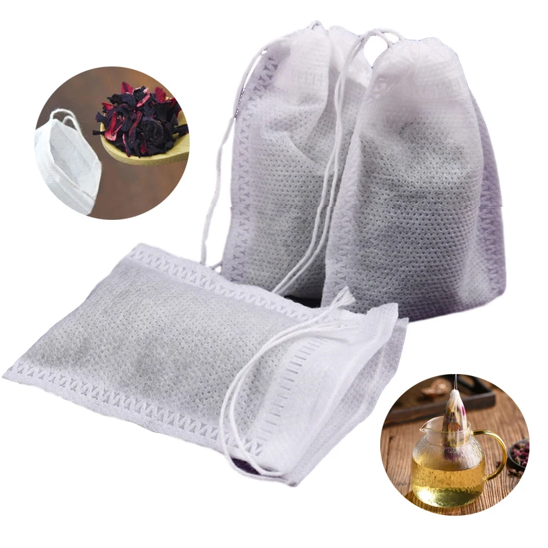 100pcs/Lot Disposable Teabags Non-woven Fabric Tea Filter Bags for Spice Tea With Draw String Filter Paper for Herb Loose Tea
100pcs/Lot Disposable Teabags Non-woven Fabric Tea Filter Bags for Spice Tea With Draw String Filter Paper for Herb Loose Tea