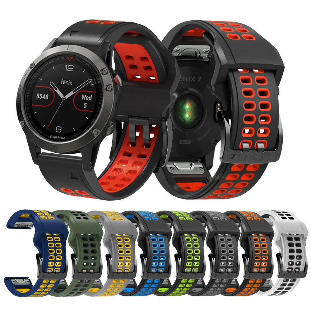 22/26mm Watchbands For Garmin Fenix 6 6X Pro 5 5X Plus 3HR 935 Smart Watch Silicone Band Fenix 7X 7 6X Quick Easyfit Wrist Strap
22/26mm Watchbands For Garmin Fenix 6 6X Pro 5 5X Plus 3HR 935 Smart Watch Silicone Band Fenix 7X 7 6X Quick Easyfit Wrist Strap