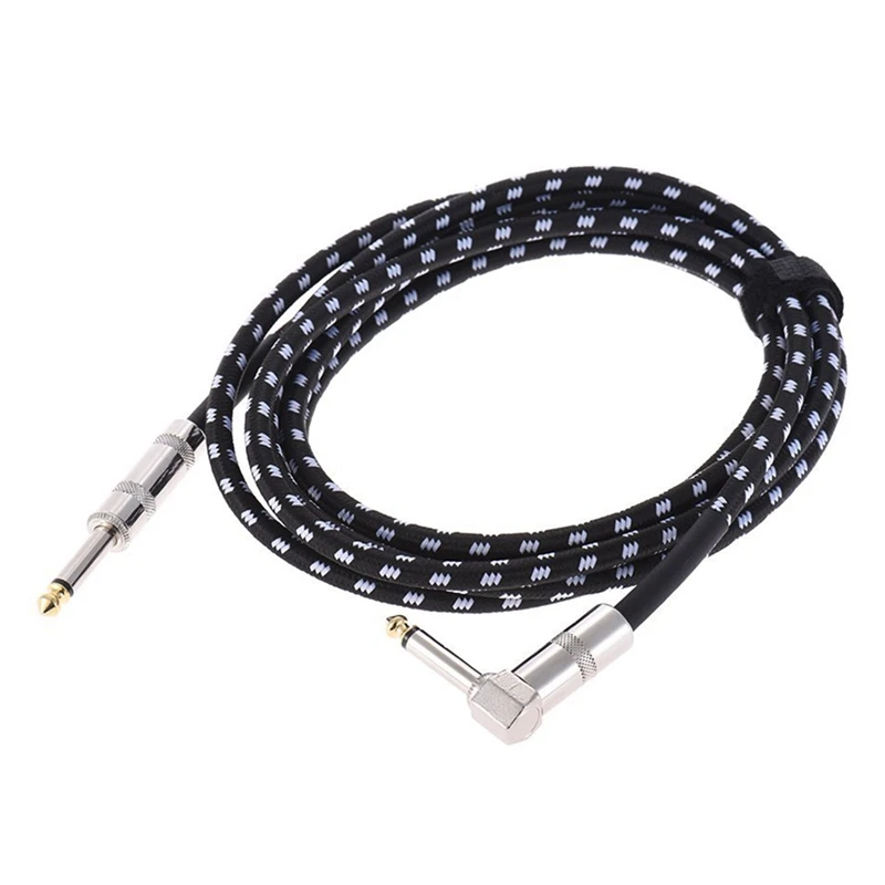 3 Meters/10 Feet Electric Guitar Bass Musical Instrument Cable Cord 1/4 Inch Straight to Right Angle Plug Woven Jacket
3 Meters/10 Feet Electric Guitar Bass Musical Instrument Cable Cord 1/4 Inch Straight to Right Angle Plug Woven Jacket