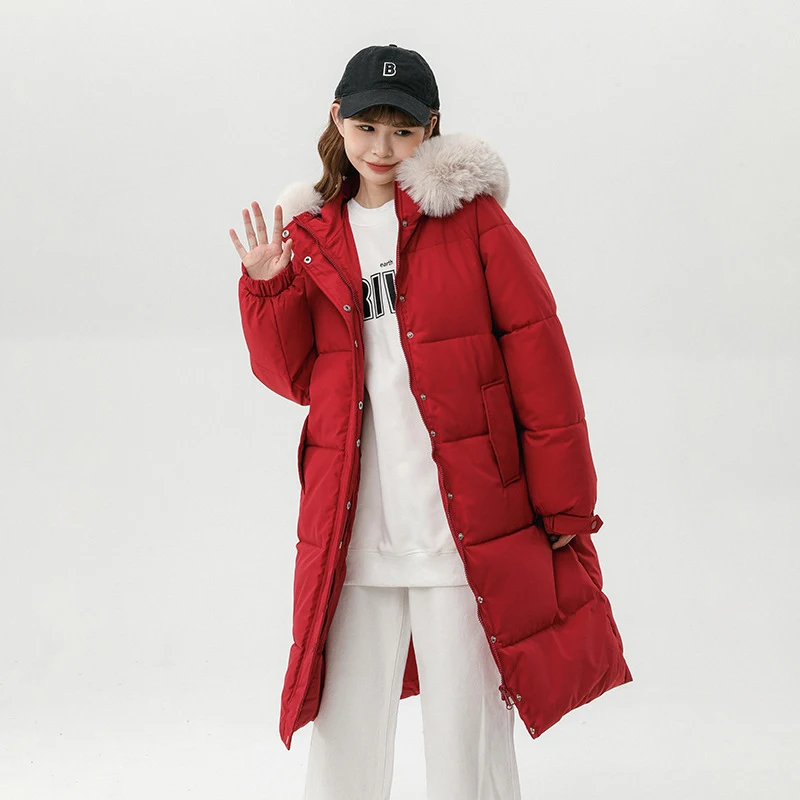 Cotton Padded Long Down Jacket Women's medium Length New Loose Bread Puffer Jacket Female Fashion Solid Warm Coat
Cotton Padded Long Down Jacket Women's medium Length New Loose Bread Puffer Jacket Female Fashion Solid Warm Coat