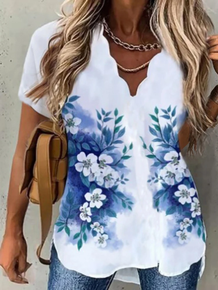 Футболка женская повседневная с коротким рукавом, модная Повседневная рубашка с 3D цветочным принтом, с V-образным вырезом в стиле Харадзюку,... 
Футболка женская повседневная с коротким рукавом, модная Повседневная рубашка с 3D цветочным принтом, с V-образным вырезом в стиле Харадзюку,...