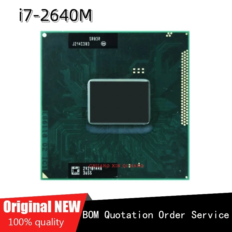 

For i7-2640M i7 2640M SR03R 2.8 GHz Dual-Core Quad-Thread CPU Processor 4M 35W Socket G2 / rPGA988B 100% Working Properly