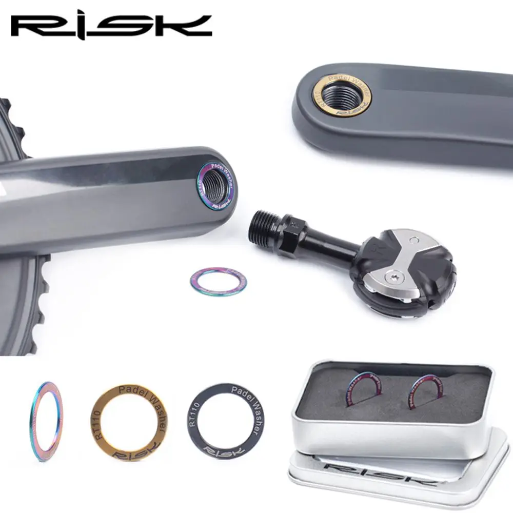 2Pcs 3 Colors Rustproof Waterproof Titanium Alloy Bike Pedal Washers Pedal Repair Washers Road Bike Parts Pedal Spacer
2Pcs 3 Colors Rustproof Waterproof Titanium Alloy Bike Pedal Washers Pedal Repair Washers Road Bike Parts Pedal Spacer