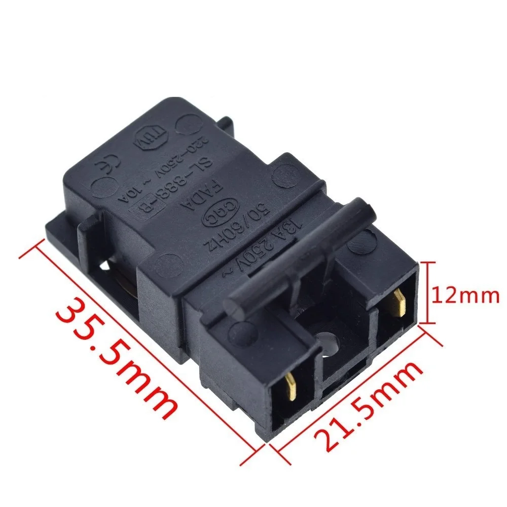 Thermostat Switch Button Switch Black Electric Kettle Parts Kitchen Plastic&Metal Replacement SL-888-B TM-XD-3
Thermostat Switch Button Switch Black Electric Kettle Parts Kitchen Plastic&Metal Replacement SL-888-B TM-XD-3