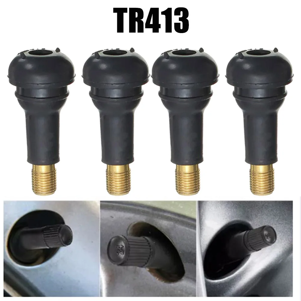 4Pcs TR413 Tire Rubber Valve Snap-in Car Wheel Tyre Tubeless Tire Tyre Valve Stems Dust Caps With Valve Core Wheels Tires Parts
4Pcs TR413 Tire Rubber Valve Snap-in Car Wheel Tyre Tubeless Tire Tyre Valve Stems Dust Caps With Valve Core Wheels Tires Parts