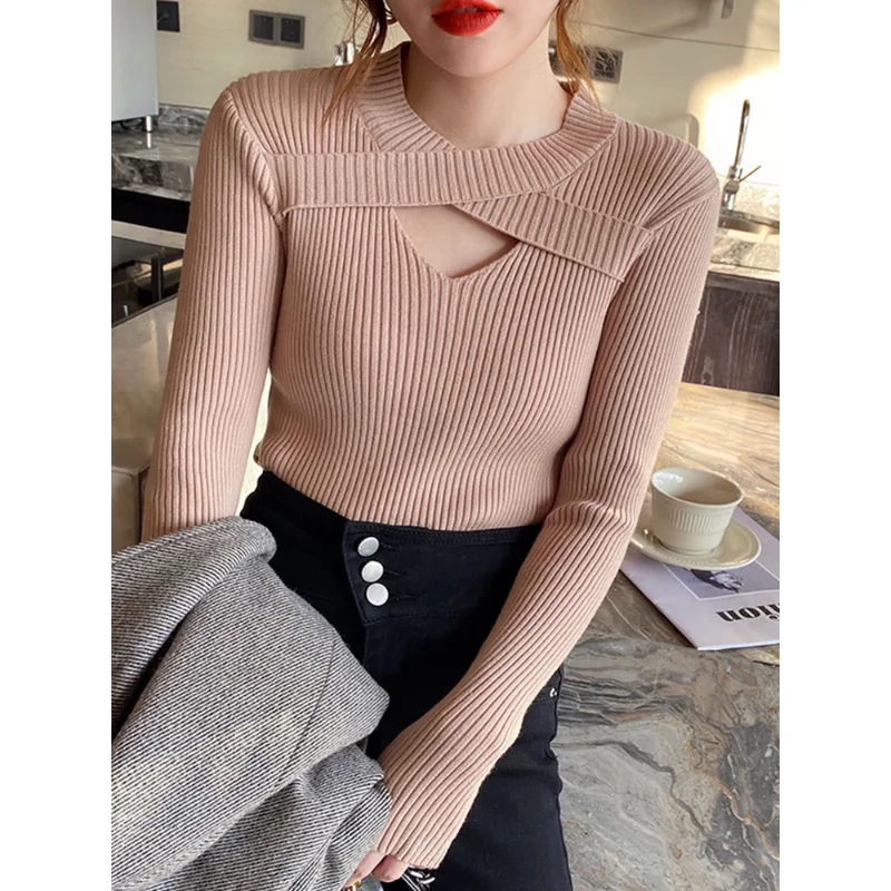 2022 Autumn Winter Sweater Women Pullover Black Slim Knitted Sweaters Female Long Sleeve Top Korean Fashion Pull Femme Jumper
2022 Autumn Winter Sweater Women Pullover Black Slim Knitted Sweaters Female Long Sleeve Top Korean Fashion Pull Femme Jumper