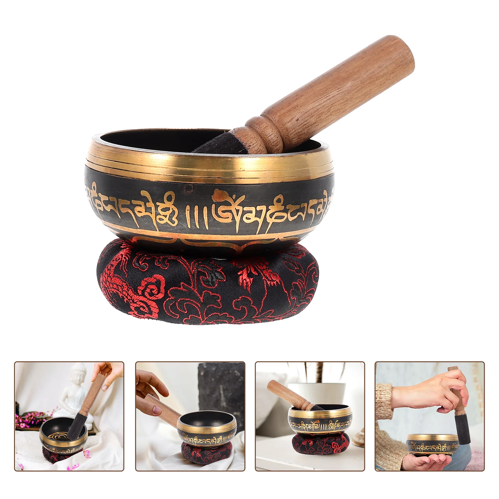 1 Set Meditation Bowl Tibetan Singing Bowl Chime Singing Bowl Cushion Mallet
1 Set Meditation Bowl Tibetan Singing Bowl Chime Singing Bowl Cushion Mallet