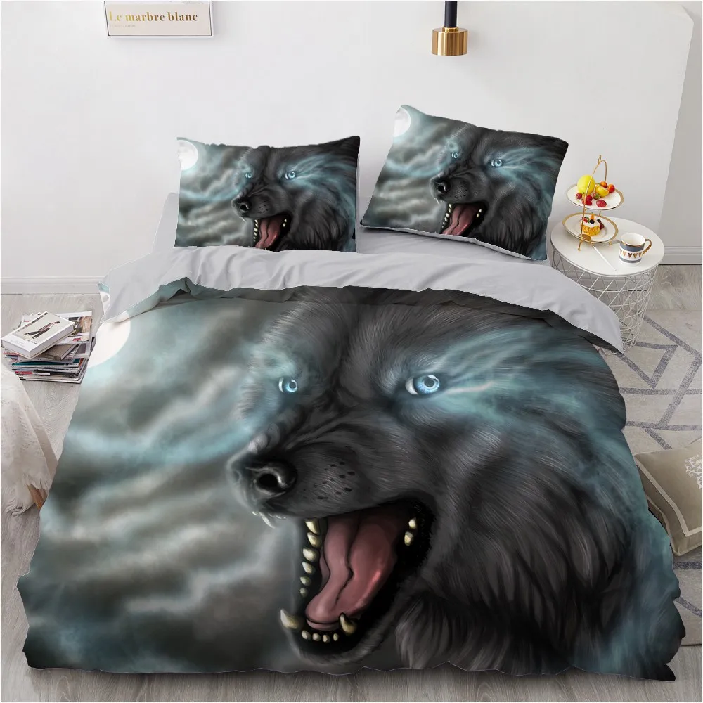 3D Design Thinking Wolf Bedding Set Pillow Shams Comforter Covers 3-piece Quilt Cover Sets King Queen Full Single Home Textile
3D Design Thinking Wolf Bedding Set Pillow Shams Comforter Covers 3-piece Quilt Cover Sets King Queen Full Single Home Textile