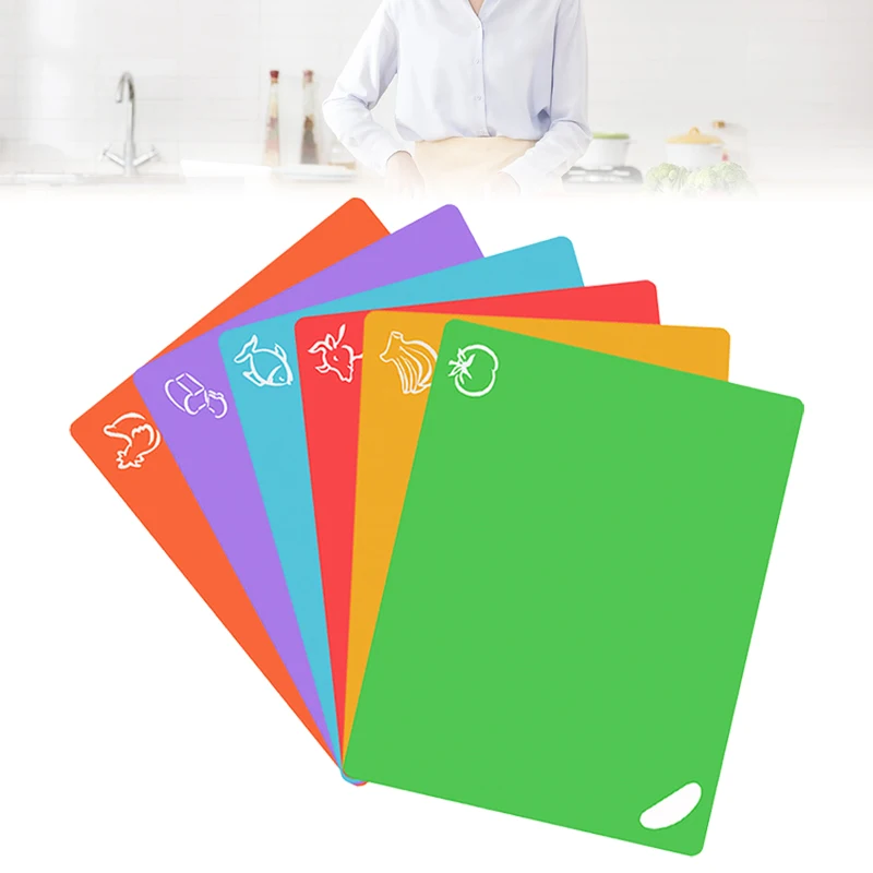 Classified Cutting Board Set of 6 Flexible Chopping Sheet with Food Pattern Cutting Board Classified Flexible Different Hot
Classified Cutting Board Set of 6 Flexible Chopping Sheet with Food Pattern Cutting Board Classified Flexible Different Hot