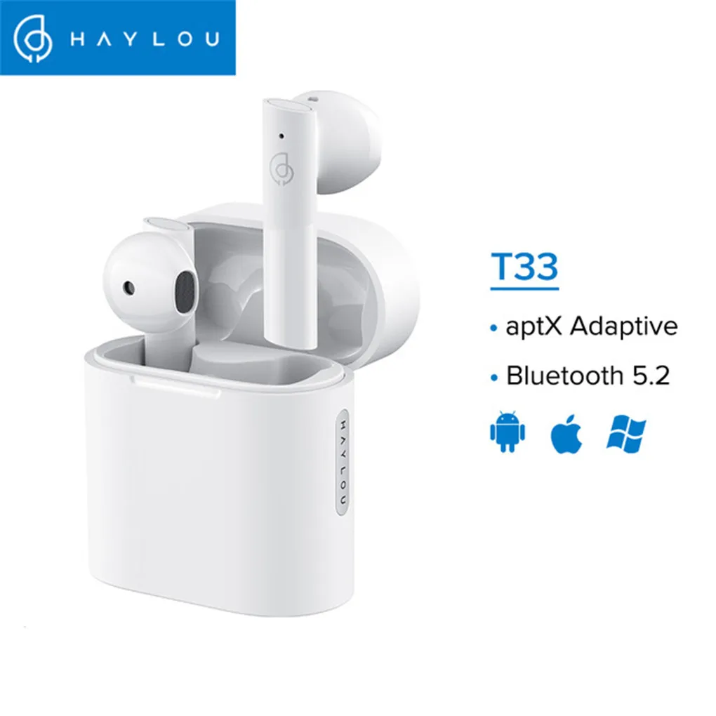 HAYLOU T33 MoriPods Qualcomm QCC3040 HIFI Wireless Earphones TWS Bluetooth V5.2 Headphones AAC 4 Mics Noise Canceling Earbuds
HAYLOU T33 MoriPods Qualcomm QCC3040 HIFI Wireless Earphones TWS Bluetooth V5.2 Headphones AAC 4 Mics Noise Canceling Earbuds