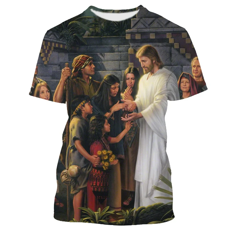 Jumeast 3D Christian Jesus Oil Painting Printed Men T-shirty Oversized Vintage T Shirt Streetwear Aesthetic Y2K Soft Unisex Tops
Jumeast 3D Christian Jesus Oil Painting Printed Men T-shirty Oversized Vintage T Shirt Streetwear Aesthetic Y2K Soft Unisex Tops