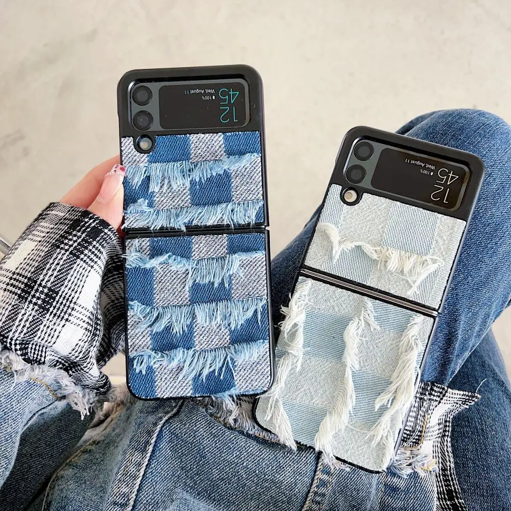 Джинсовые складные чехлы для телефонов Samsung Galaxy Z Flip 4, противоударный жесткий чехол для Samsung Z Flip 3, Аксессуары для планшетов ZFlip4
Джинсовые складные чехлы для телефонов Samsung Galaxy Z Flip 4, противоударный жесткий чехол для Samsung Z Flip 3, Аксессуары для планшетов ZFlip4