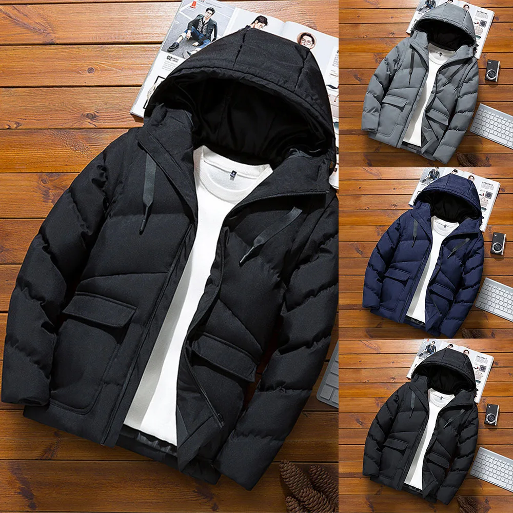 Winter Warm Men Jacket Ski Snow Thick Hooded Puffer Coat Parka Quilted Outwear Classic Windproof Pocket Parka
Winter Warm Men Jacket Ski Snow Thick Hooded Puffer Coat Parka Quilted Outwear Classic Windproof Pocket Parka
