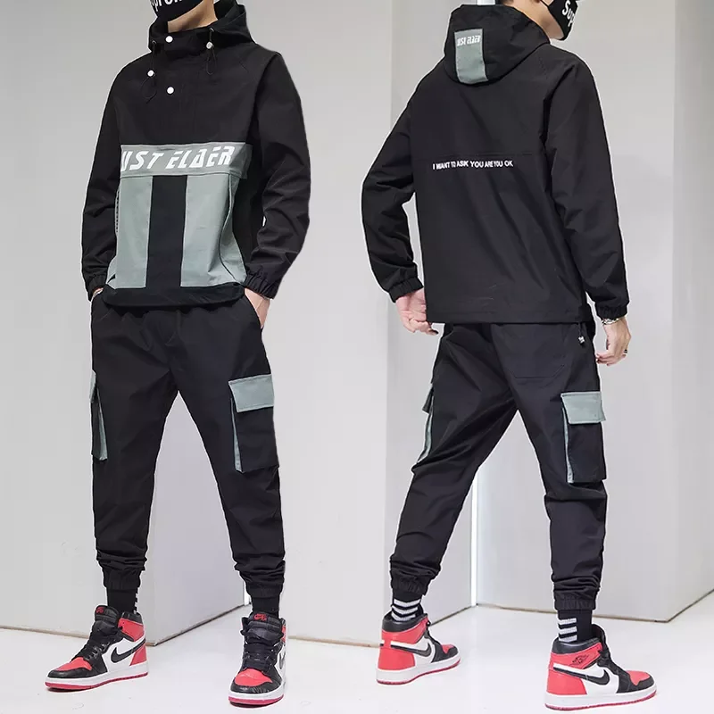 2022New Cargo Pullover Streetwear Hooded Tracksuit 2 Pieces Sets Jackets And Cargo Pants Loose Fitness Pants Hip Hop jacket
2022New Cargo Pullover Streetwear Hooded Tracksuit 2 Pieces Sets Jackets And Cargo Pants Loose Fitness Pants Hip Hop jacket