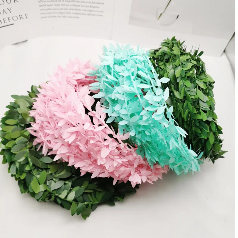 1 M Artificial Silk Wreath Green Leaf Iron Wire Artificial Flower Vine In Rattan For The Home Decoration DIY Wedding flower 
1 M Artificial Silk Wreath Green Leaf Iron Wire Artificial Flower Vine In Rattan For The Home Decoration DIY Wedding flower