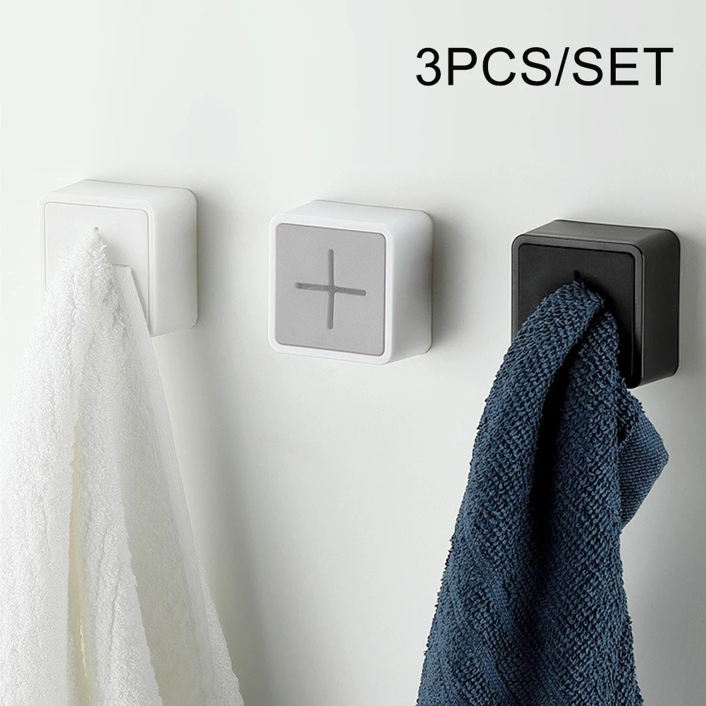 3pcs Wall Mounted Self Adhesive Towel Hook Cabinet Door ABS Bathroom Home Decor For Kitchen Holder Push-type No Drilling
3pcs Wall Mounted Self Adhesive Towel Hook Cabinet Door ABS Bathroom Home Decor For Kitchen Holder Push-type No Drilling