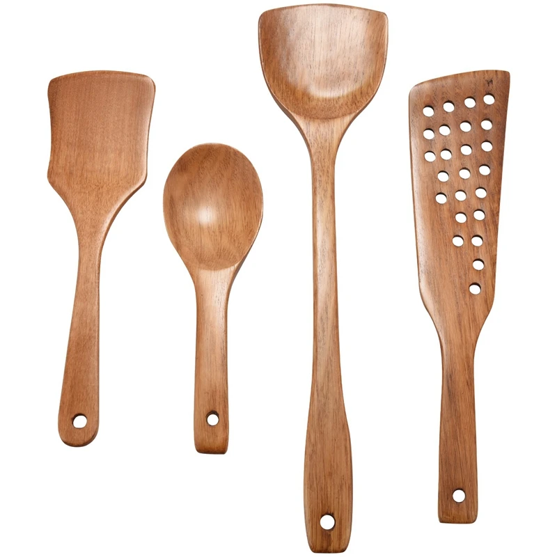 4 Pcs Kitchen Wooden Utensils For Cooking,Non-Stick Wood Spatulas Spoons Cooking Tools,Durable Cooking Utensils Set
4 Pcs Kitchen Wooden Utensils For Cooking,Non-Stick Wood Spatulas Spoons Cooking Tools,Durable Cooking Utensils Set