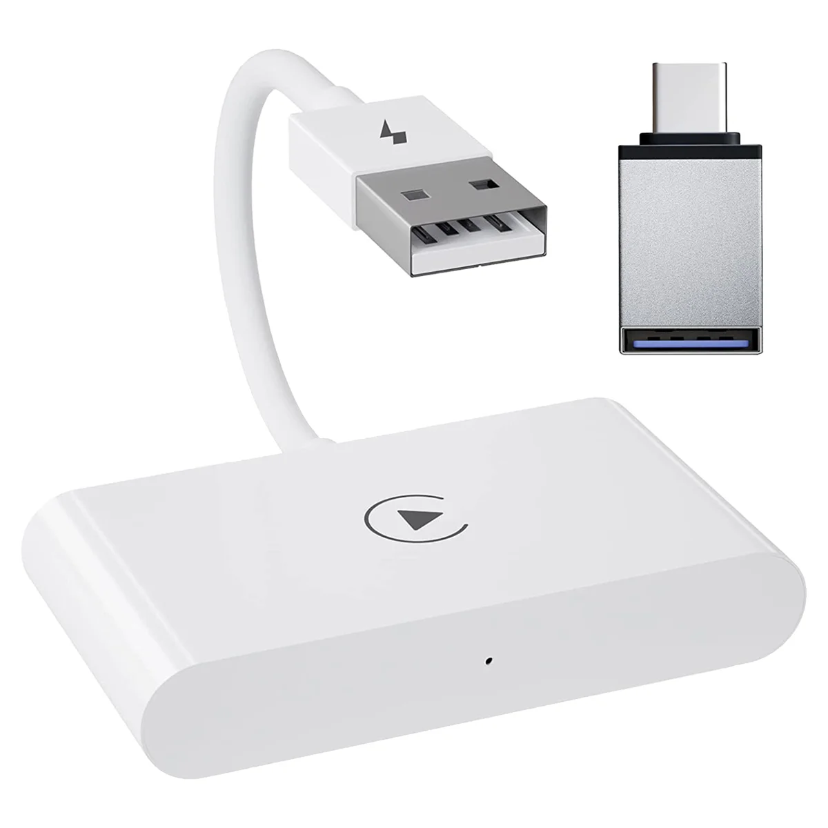 Беспроводной адаптер CarPlay, беспроводной автомобильный адаптер, беспроводной адаптер Carplay, подключи и работай 5 ГГц WiFi, низкая задержка, Поддержка IOS 15