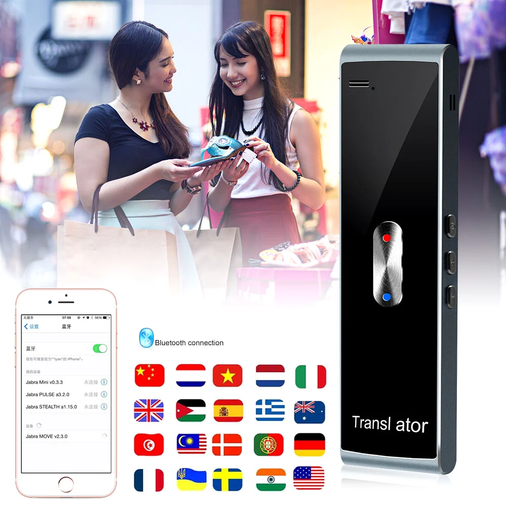 Accurate Translation and Rapid Response Multi-Languages T8S Translator Offline Bluetooth-Compatib Can Adapt To Noisy Environment
Accurate Translation and Rapid Response Multi-Languages T8S Translator Offline Bluetooth-Compatib Can Adapt To Noisy Environment