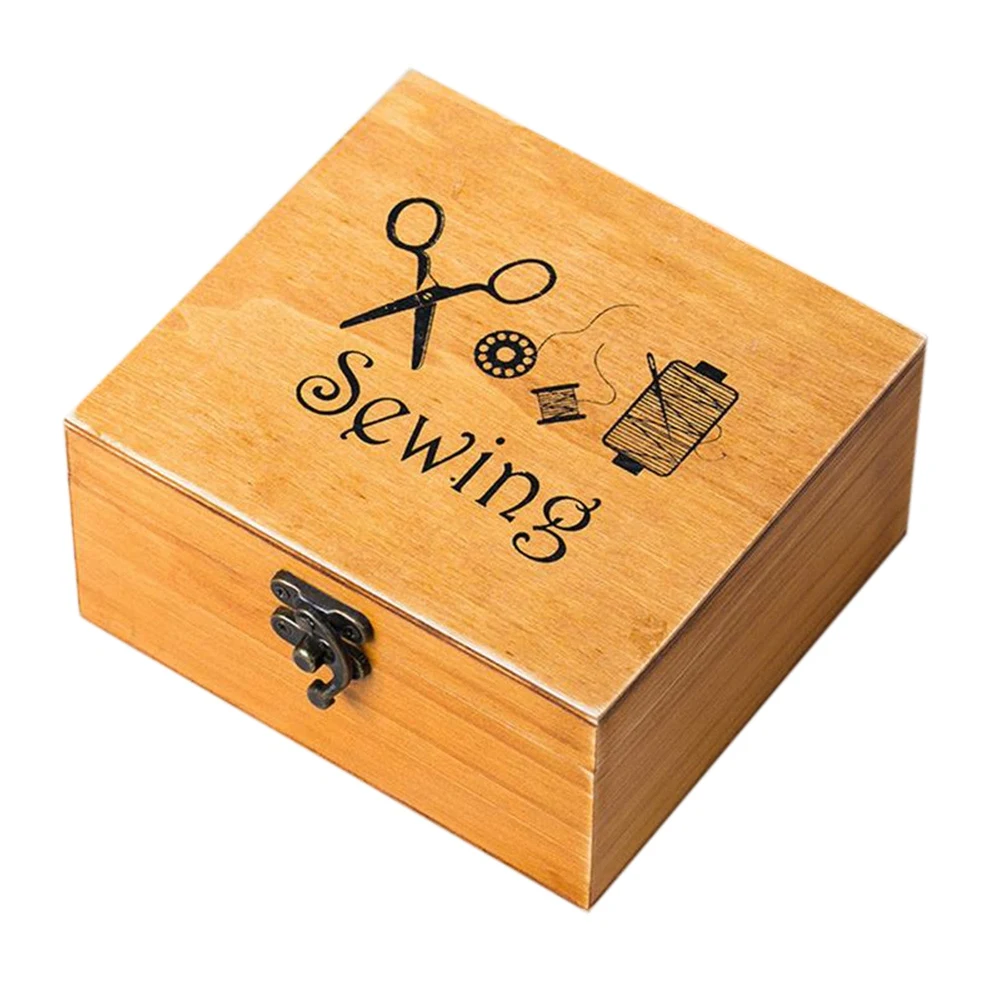 Wooden Sewing Box Sewing Accessories Supplies Kit Workbox for Mending 
Wooden Sewing Box Sewing Accessories Supplies Kit Workbox for Mending