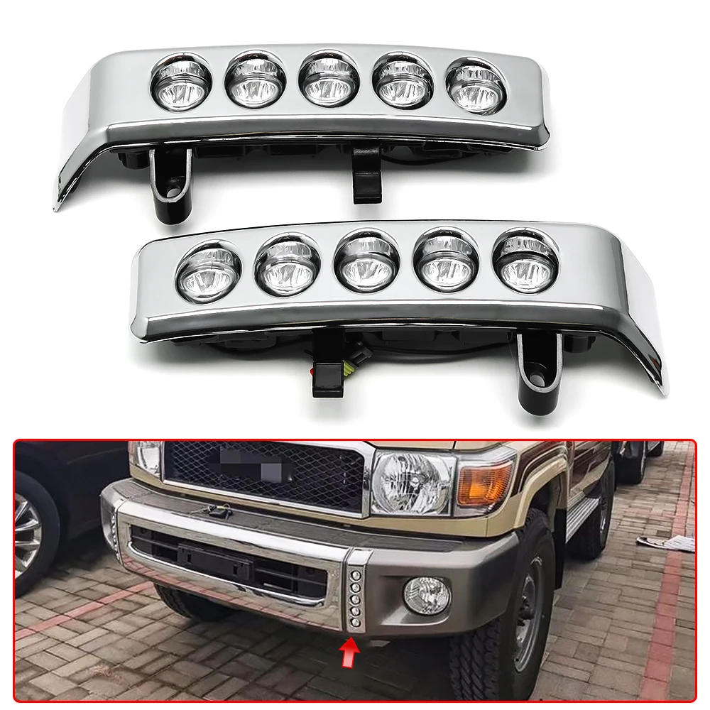Дневные ходовые огни для Toyota Land Cruiser J70 LC71 LC76 LC78 LC79 FJ70 FJ71 FJ76 J79, 2 светодиодный т.
Дневные ходовые огни для Toyota Land Cruiser J70 LC71 LC76 LC78 LC79 FJ70 FJ71 FJ76 J79, 2 светодиодный т.