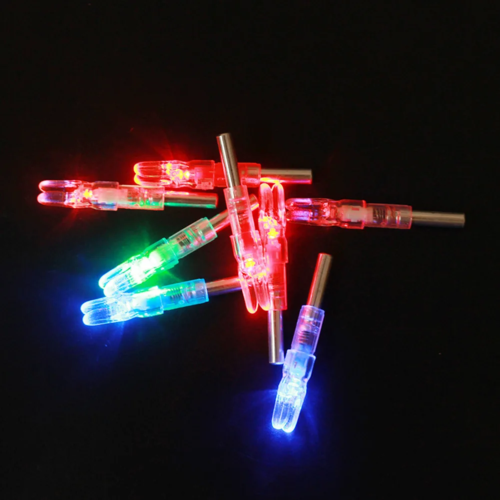 

Lighted Nocks Arrow Nocks Tails Hunting Shoot Archery LED Lighted Nocks Suitable for 62mm and 60mm Shaft Diameter