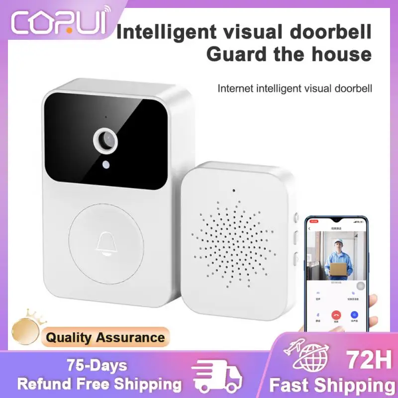 

X9 Smart Wireless WiFi Visual Doorbell Camera 1080P HD Video Waterproof Door Bell With Night Vision Supports Voice Change