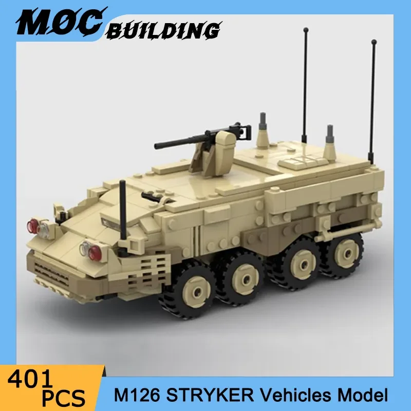 Military Series DIY Building Blocks Bricks Infantry Carrier Vehicle M126 Stryker Model DIY Kids Toys Hobbies Birthday Gifts
Military Series DIY Building Blocks Bricks Infantry Carrier Vehicle M126 Stryker Model DIY Kids Toys Hobbies Birthday Gifts
