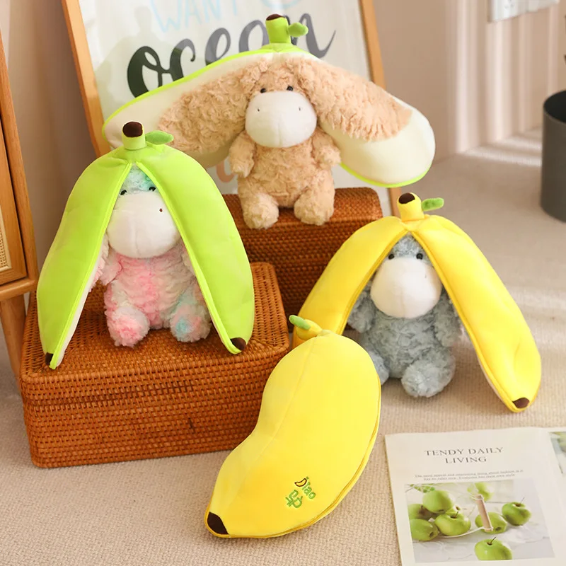 Creative Cartoon Banana Donkey Plush Toy Cute Stuffed Animals Donkey Wrapped Into Bananas Plushies Doll Anime Soft Kids Toys 
Creative Cartoon Banana Donkey Plush Toy Cute Stuffed Animals Donkey Wrapped Into Bananas Plushies Doll Anime Soft Kids Toys