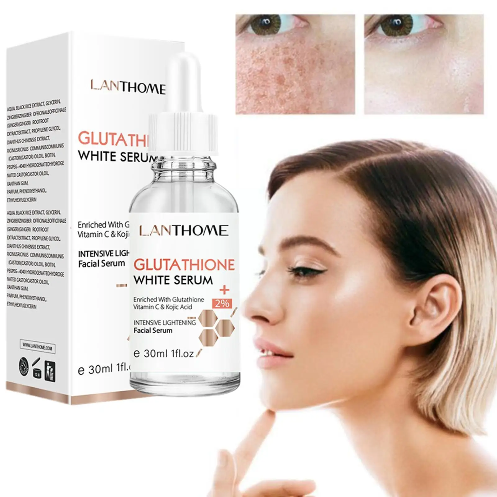 Whitening Face Serum Moisturizing Anti-aging Wrinkle Nourishing Acne Essence Spots Fading Fine Brightening Lines Skin Remov C0O2
Whitening Face Serum Moisturizing Anti-aging Wrinkle Nourishing Acne Essence Spots Fading Fine Brightening Lines Skin Remov C0O2