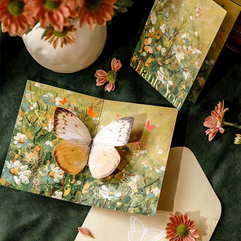 Fantasy butterfly three-dimensional birthday card card senior exquisite couple diy handmade birthday gift female
Fantasy butterfly three-dimensional birthday card card senior exquisite couple diy handmade birthday gift female