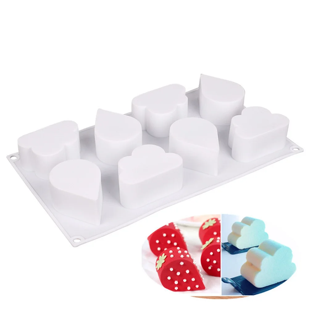 8 Cavitys Cloud Mousse Chocolate Mold Tray 3D Ice Cube Mould Jelly Cookie DIY Handmade Soap Baking Tool Baking Mould
8 Cavitys Cloud Mousse Chocolate Mold Tray 3D Ice Cube Mould Jelly Cookie DIY Handmade Soap Baking Tool Baking Mould
