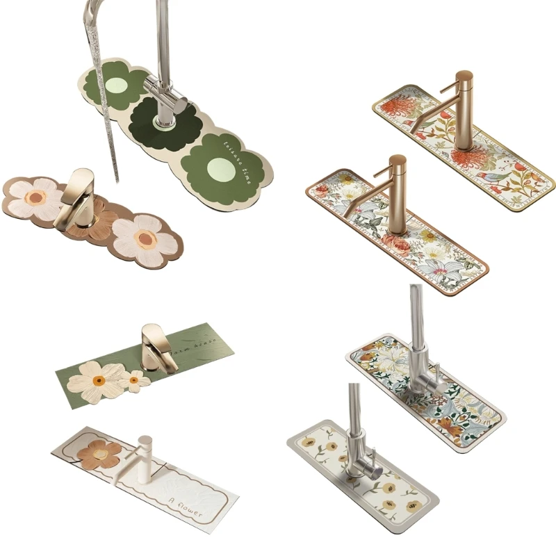 2x Draining Mat Vintage Floral Plates Dish Drying Pad Nonslip Drain Pad Washable Drop shipping
2x Draining Mat Vintage Floral Plates Dish Drying Pad Nonslip Drain Pad Washable Drop shipping