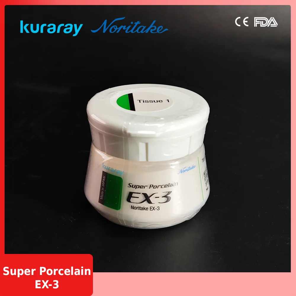 

EX-3 Porcelain Powder Kuraray Noritake Body porcelain Ceramic powder Dentin A-D 50g Dental Laboratory Materials