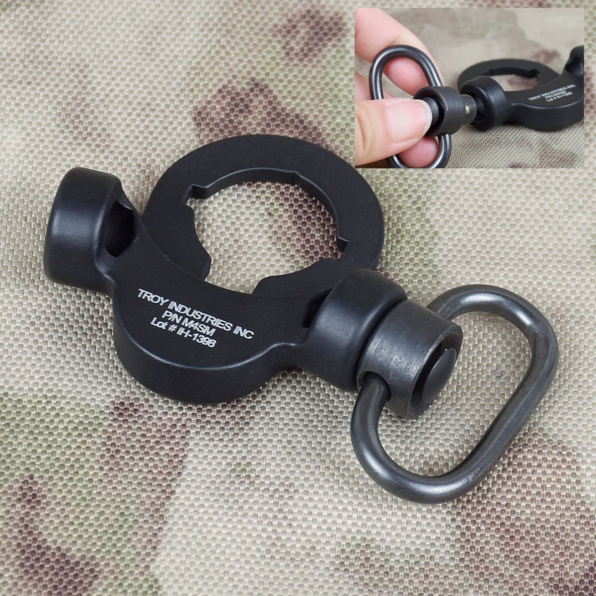 

Hunting Detach Push Botton Adapter Fit With Dual Side End Plate Flexible Scope Mounts Sling Swivel For M4 M16 Airsoft