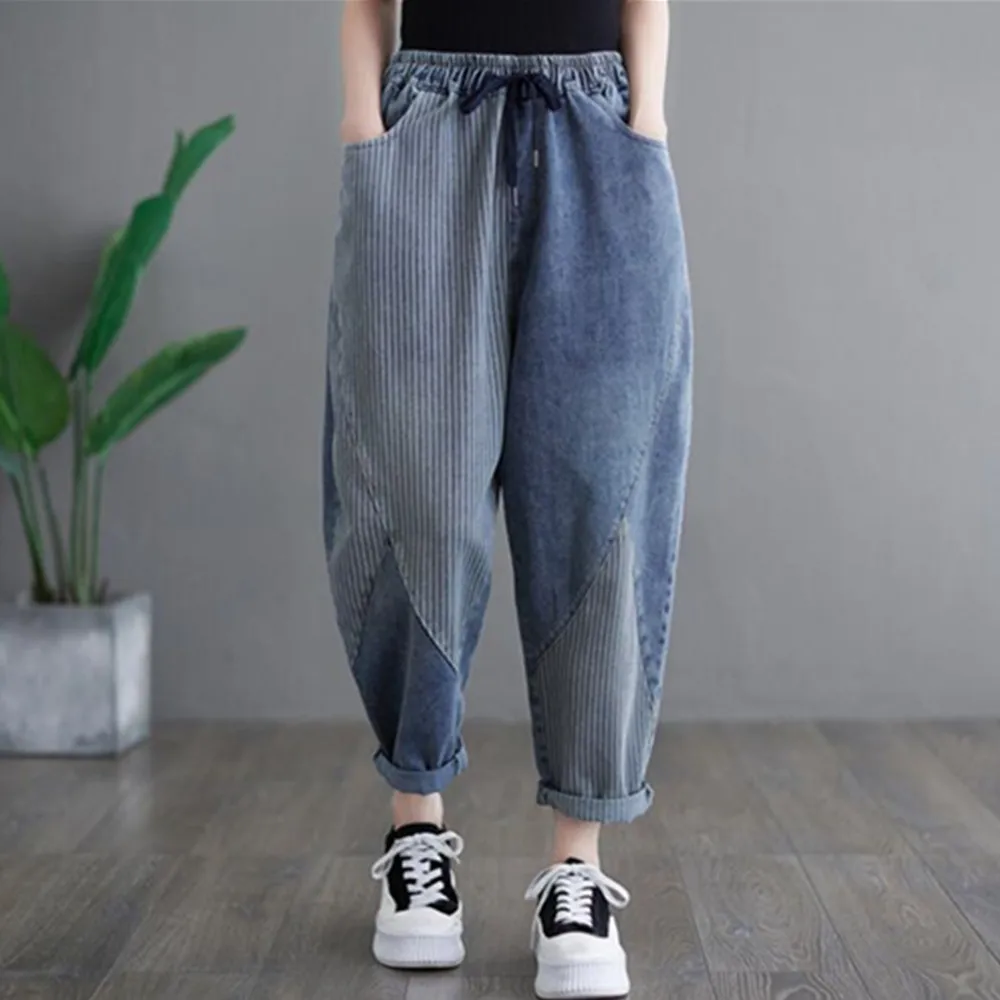 Jeans For Women Baggy Pants Loose Fit Harem Pants Vintage Clothes Women Fashion Pockets Patchwork Large Trousers Oversized
Jeans For Women Baggy Pants Loose Fit Harem Pants Vintage Clothes Women Fashion Pockets Patchwork Large Trousers Oversized