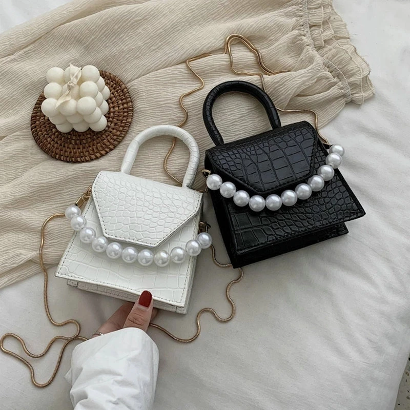 Pearl Handle Crossbody Messenger Bag Shoulder Bags For Women 2022 Stone Pattern Super Mini Design PU Leather Travel Handbags Pur
Pearl Handle Crossbody Messenger Bag Shoulder Bags For Women 2022 Stone Pattern Super Mini Design PU Leather Travel Handbags Pur
