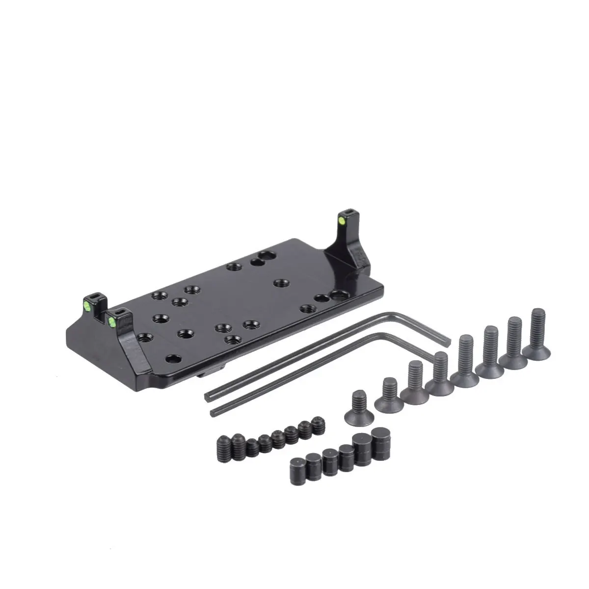 Universal Tactical Gl Mount Plate Base With Red Green Optical Fiber Sight For RMR/VENOM/MROS Series Red Dot Sight
Universal Tactical Gl Mount Plate Base With Red Green Optical Fiber Sight For RMR/VENOM/MROS Series Red Dot Sight