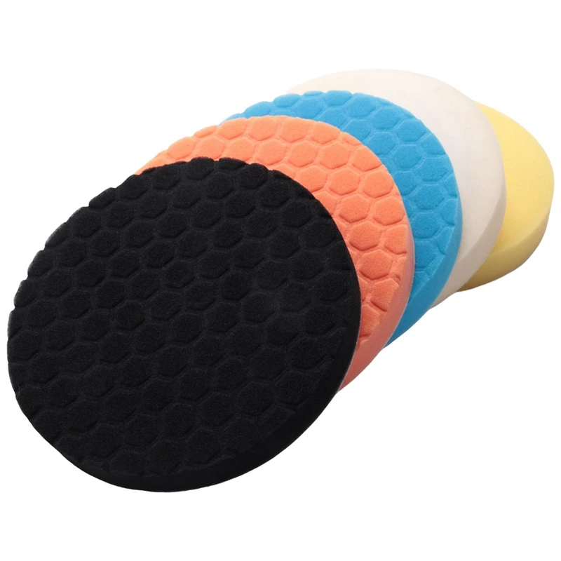 5Pcs Polishing Pads Buffing Sponge Pads Kit For Car Buffer Polisher Sanding, Waxing, Polishing, Sealing Glaze
5Pcs Polishing Pads Buffing Sponge Pads Kit For Car Buffer Polisher Sanding, Waxing, Polishing, Sealing Glaze