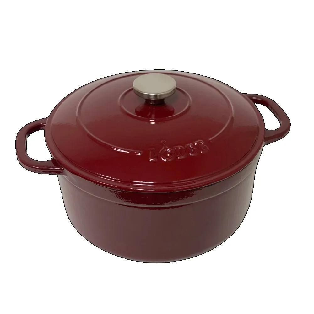 Cast Iron 6.5 Quart Enameled Dutch Oven, Merlot Chafing Dishes Multicooker Korean Pot
Cast Iron 6.5 Quart Enameled Dutch Oven, Merlot Chafing Dishes Multicooker Korean Pot