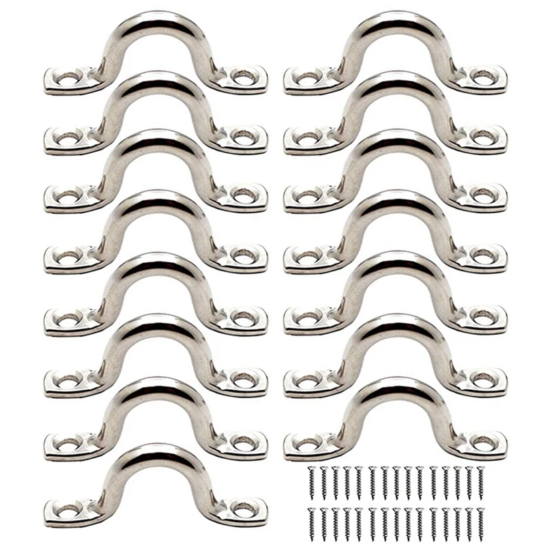 45Pcs Stainless Steel Peck Plate Eye Plates Ceiling Hook Kayak Eye Plate Kayak Pad For Kayak Canoe, Kayak Canoe Rigging
45Pcs Stainless Steel Peck Plate Eye Plates Ceiling Hook Kayak Eye Plate Kayak Pad For Kayak Canoe, Kayak Canoe Rigging