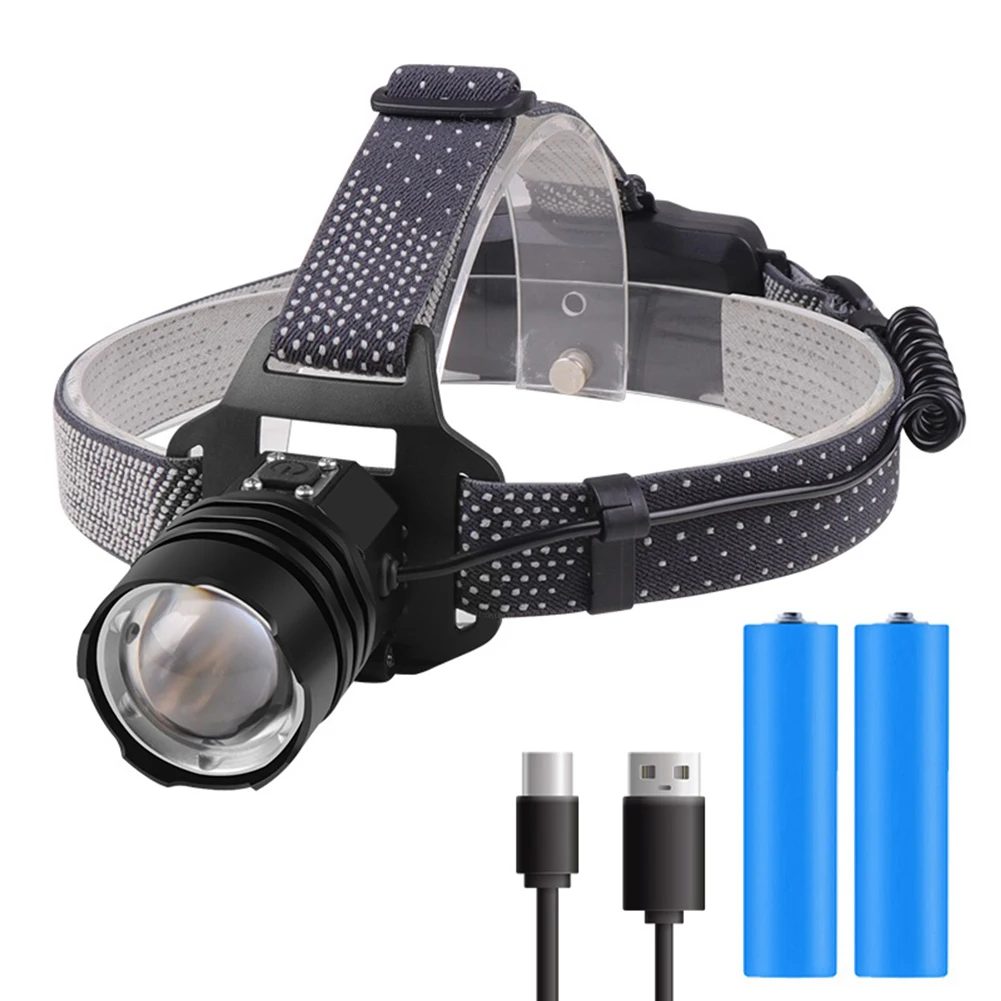 Powerful XHP160 LED Headlamp Head-mounted Torch IPX4 Waterproof High Power Headlight Type-C USB Rechargeable Fishing Head Light
Powerful XHP160 LED Headlamp Head-mounted Torch IPX4 Waterproof High Power Headlight Type-C USB Rechargeable Fishing Head Light