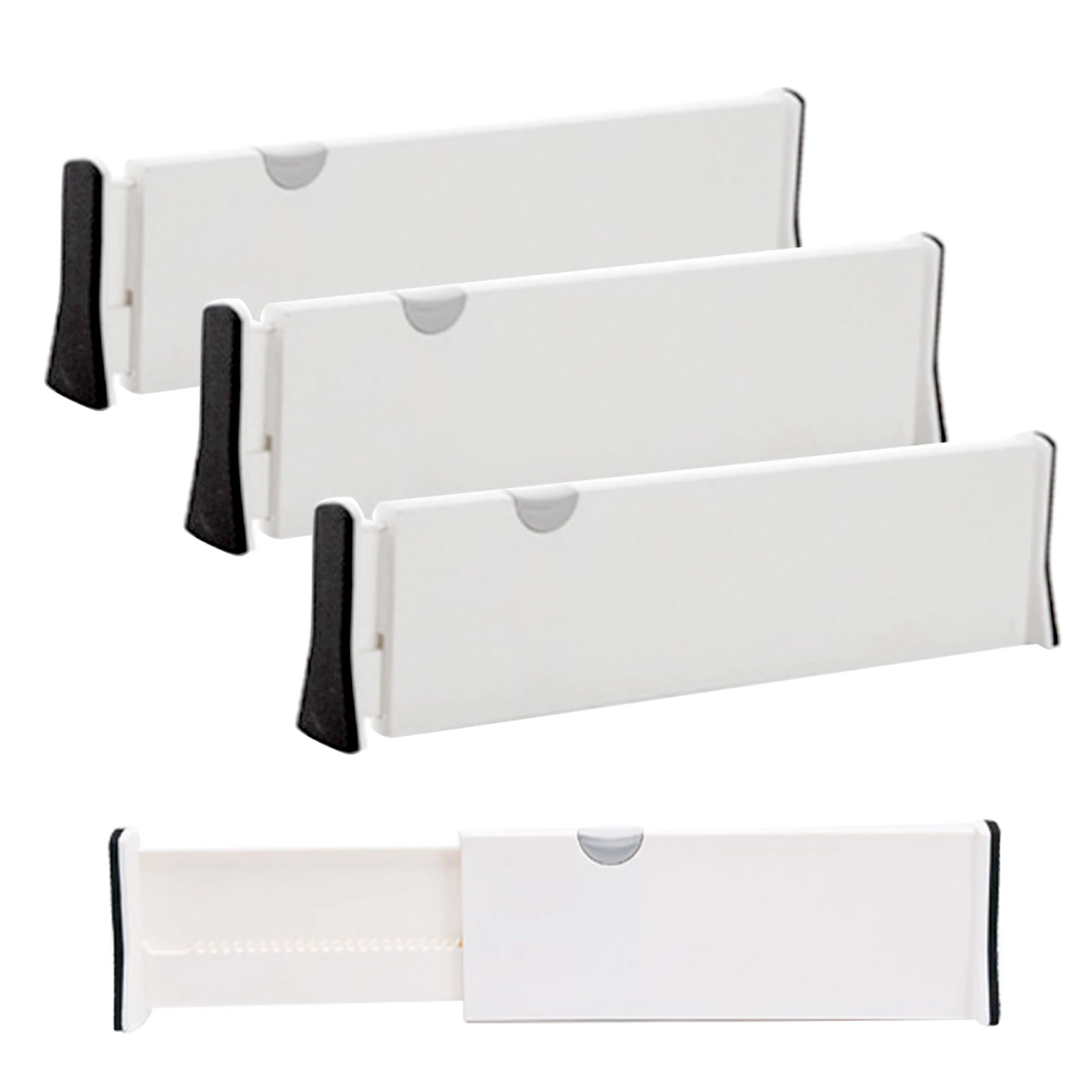 4pcs Home Office Space Saving ABS Bedroom Separators For Clothes Closet 4inch High Non Slip Adjustable Expandable Drawer Divider
4pcs Home Office Space Saving ABS Bedroom Separators For Clothes Closet 4inch High Non Slip Adjustable Expandable Drawer Divider