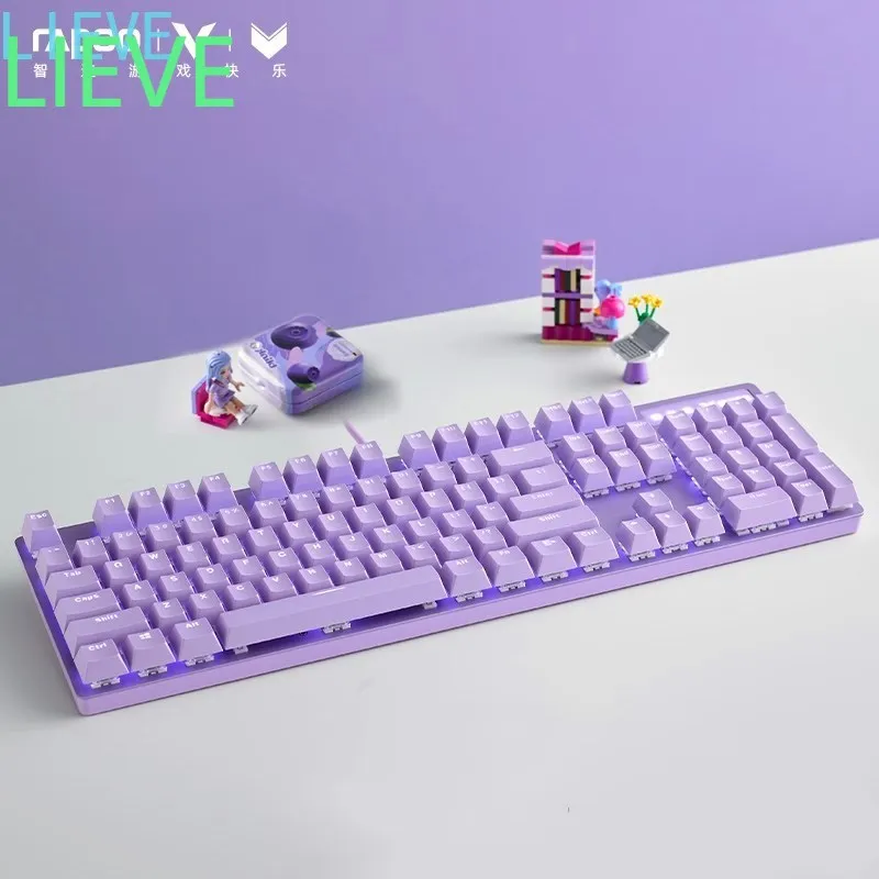 Оригинальная Проводная Механическая игровая клавиатура rapoo v500pro чисто/розовая с 104 клавишами и подсветкой PBT
Оригинальная Проводная Механическая игровая клавиатура rapoo v500pro чисто/розовая с 104 клавишами и подсветкой PBT
