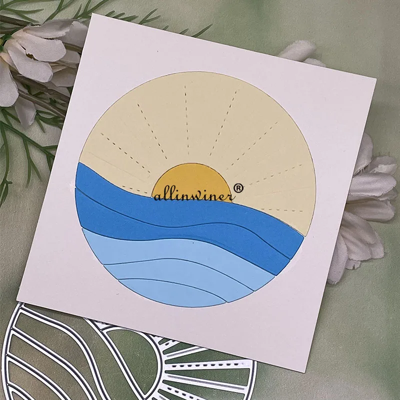 Seaside Sunset Circle Frame DIY Craft Metal Cutting Die Scrapbook Embossed Paper Card Album Craft Template Stencil Dies
Seaside Sunset Circle Frame DIY Craft Metal Cutting Die Scrapbook Embossed Paper Card Album Craft Template Stencil Dies