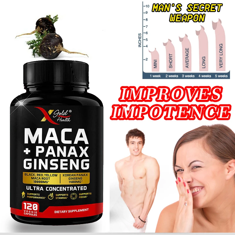 Ultra Potency & Highly Purified Maca Vegetarian Capsules - Supports Energy, Strength, Endurance, Muscle, Libido Supplement
Ultra Potency & Highly Purified Maca Vegetarian Capsules - Supports Energy, Strength, Endurance, Muscle, Libido Supplement