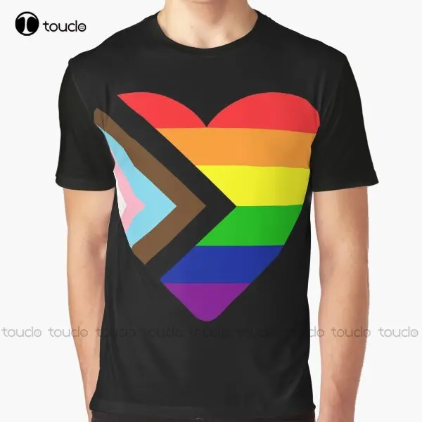 Progress Pride Flag Heart Graphic T-Shirt Custom Aldult Teen Unisex Digital Printing Tee Shirts Funny Art Streetwear Cartoon Tee
Progress Pride Flag Heart Graphic T-Shirt Custom Aldult Teen Unisex Digital Printing Tee Shirts Funny Art Streetwear Cartoon Tee
