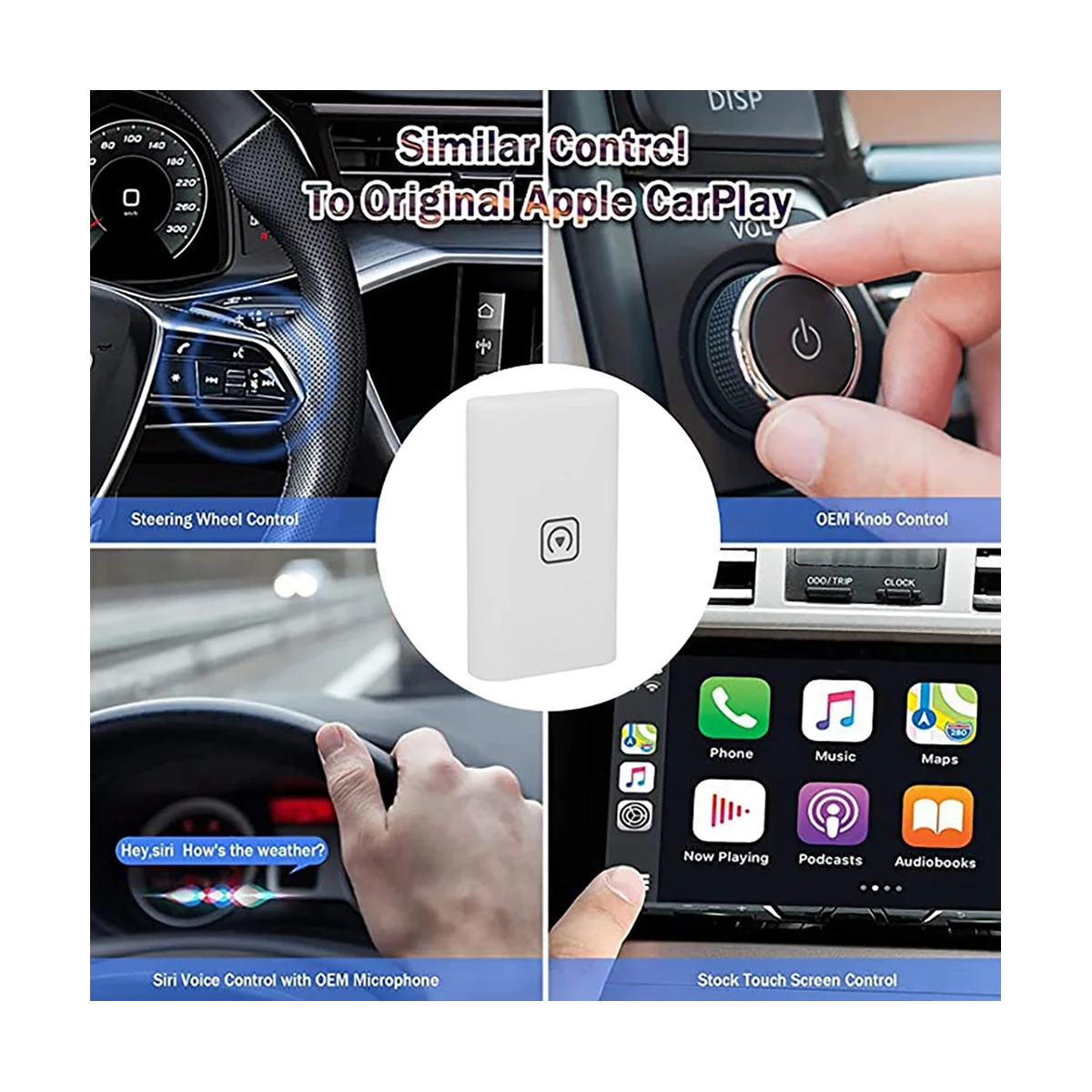 Wireless Carplay Adapter Wireless Carplay Dongle for Wired Carplay Car Carplay Ai Box Smart Multimedia
Wireless Carplay Adapter Wireless Carplay Dongle for Wired Carplay Car Carplay Ai Box Smart Multimedia